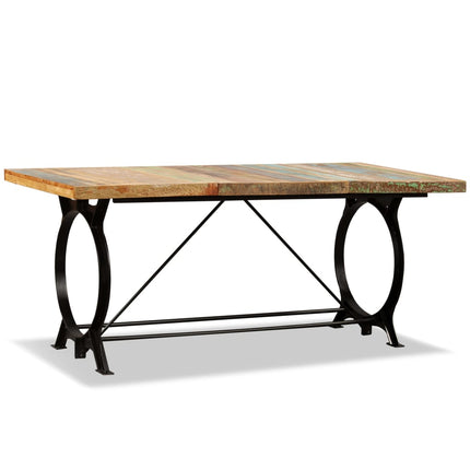 Table À Manger Bois De Récupération Massif 180 Cm