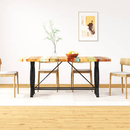 Table À Manger Bois De Récupération Massif 180 Cm