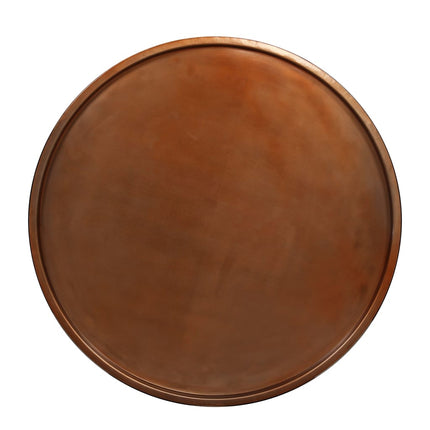 Table Basse Bois Massif Et Acier 68 Cm
