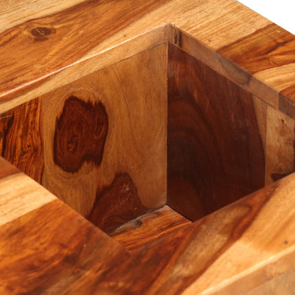 Table Basse Bois Massif 70X70X30 Cm