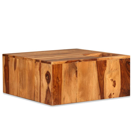 Table Basse Bois Massif 70X70X30 Cm