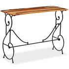Table Console Bois Massif De Sesham 100 X 40 X 75 Cm