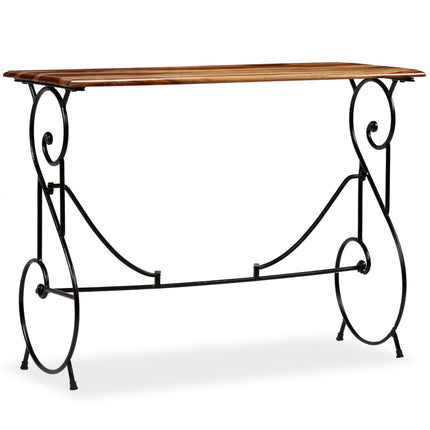 Table Console Bois Massif De Sesham 100 X 40 X 75 Cm