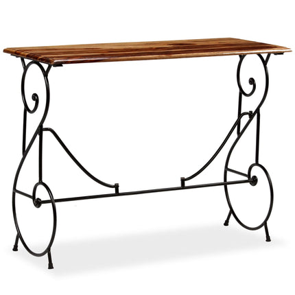 Table Console Bois Massif De Sesham 100 X 40 X 75 Cm