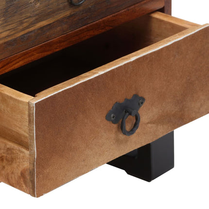 Meuble Tv Bois Massif De Sesham 120 X 30 X 40 Cm