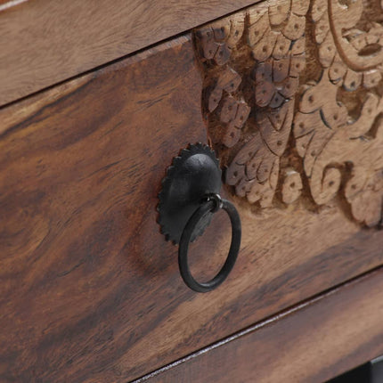 Table Basse Bois Massif 90X50X35 Cm