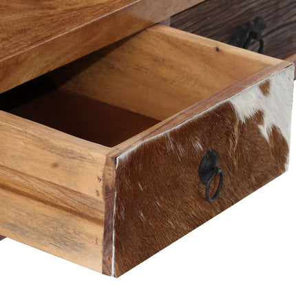 Table Basse Bois Massif 90X50X35 Cm