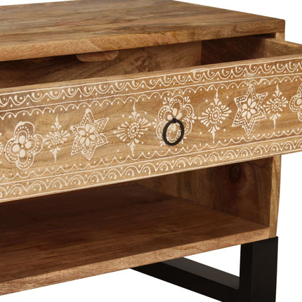 Meuble Tv Bois Massif De Manguier 120 X 30 X 40 Cm