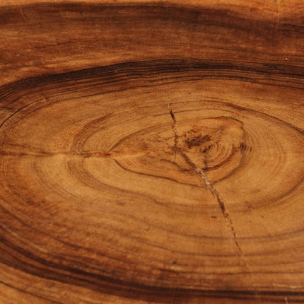 Table Basse Bois D'acacia Massif 60X55X25 Cm