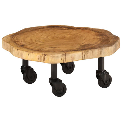 Table Basse Bois D'acacia Massif 60X55X25 Cm