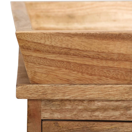 Table D'appoint Bois De Manguier Massif 65 X 40 X 76 Cm