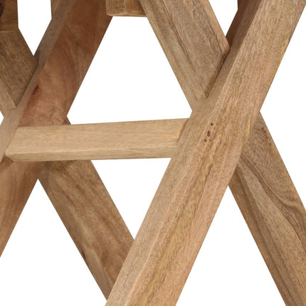 Table D'appoint Bois De Manguier Massif 65 X 40 X 76 Cm