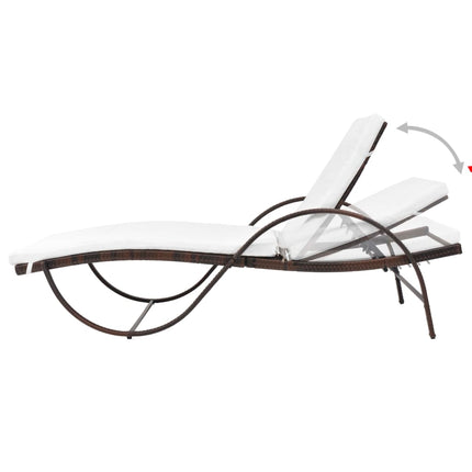 Chaises Longues Lot De 2 Avec Table Résine Tressée