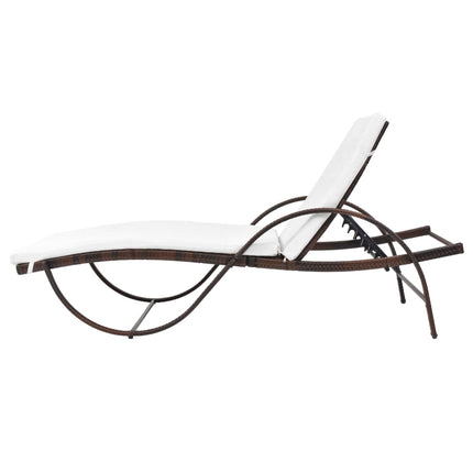 Chaises Longues Lot De 2 Avec Table Résine Tressée