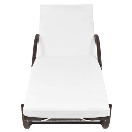 Chaises Longues Lot De 2 Avec Table Résine Tressée