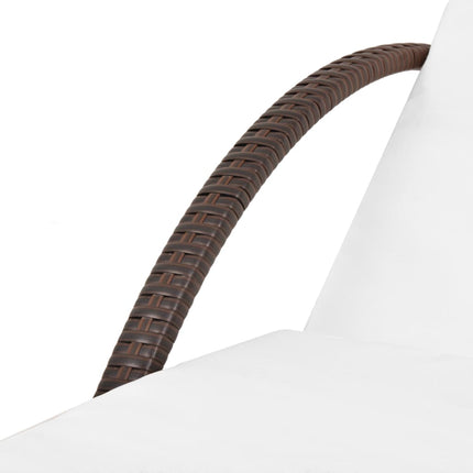 Chaises Longues Lot De 2 Avec Table Résine Tressée