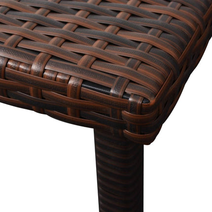 Chaises Longues Lot De 2 Avec Table Résine Tressée