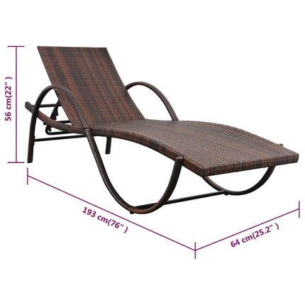 Chaises Longues Lot De 2 Avec Table Résine Tressée