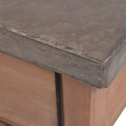 Table Console Bois Massif De Sapin 122 X 35 X 80 Cm