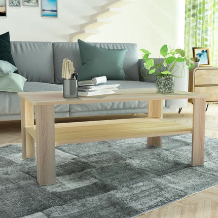 Table Basse Bois D'ingénierie 100X59X42 Cm