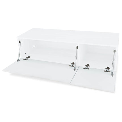 Meuble Tv Bois D’ingénierie 120X40X34 Cm Brillant