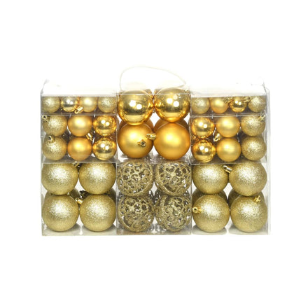 Ensemble De Boules De Noël 100 Pcs 3/4/6 Cm