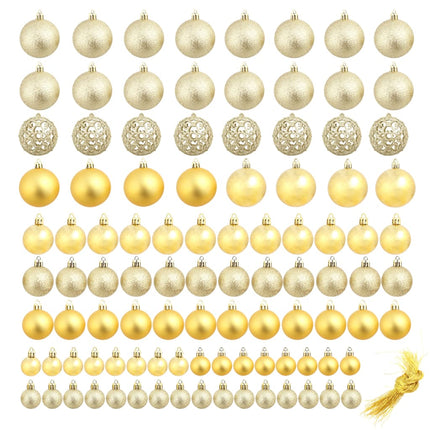 Ensemble De Boules De Noël 100 Pcs 3/4/6 Cm