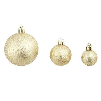 Ensemble De Boules De Noël 100 Pcs 3/4/6 Cm