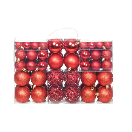 Ensemble De Boules De Noël 100 Pcs 3/4/6 Cm