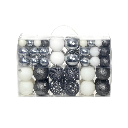 Ensemble De Boules De Noël 100 Pcs 3/4/6 Cm