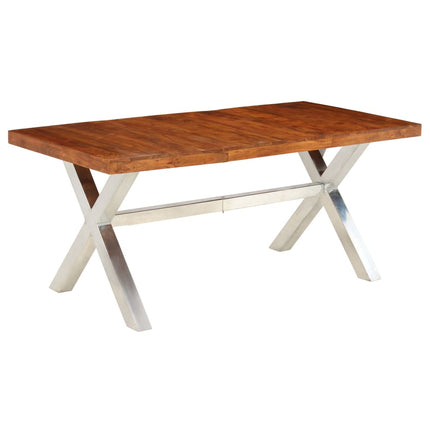 Table À Manger Bois Massif 180X90X76 Cm