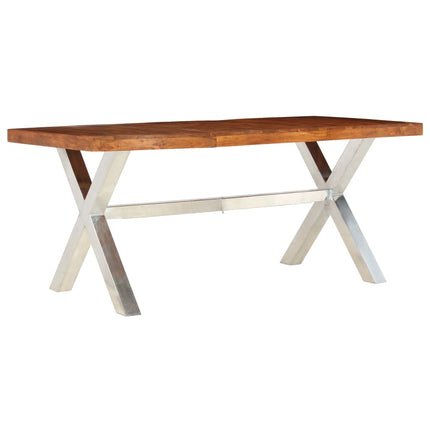 Table À Manger Bois Massif 180X90X76 Cm
