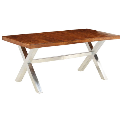 Table À Manger Bois Massif 180X90X76 Cm