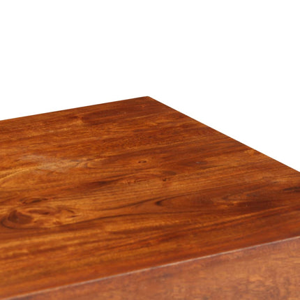 Bureau Bois D'acacia Solide Avec Finition Miel 110X50X76 Cm