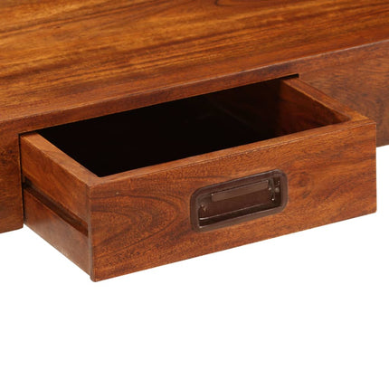 Bureau Bois D'acacia Solide Avec Finition Miel 110X50X76 Cm