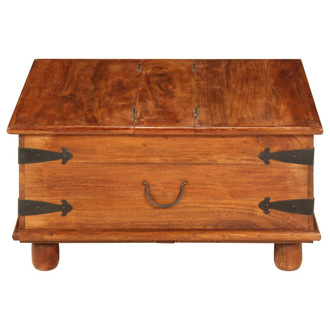 Table Basse Bois D'acacia Et Finition Miel