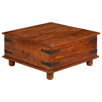 Table Basse Bois D'acacia Et Finition Miel