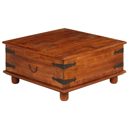 Table Basse Bois D'acacia Et Finition Miel