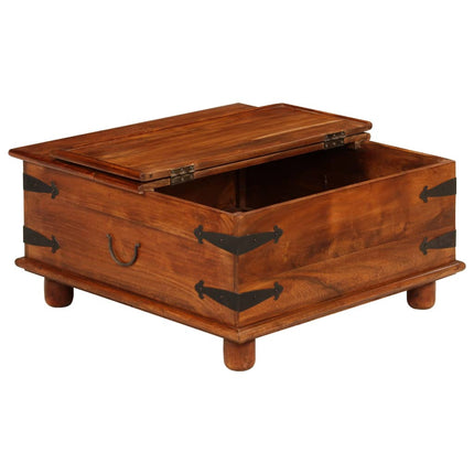 Table Basse Bois D'acacia Et Finition Miel