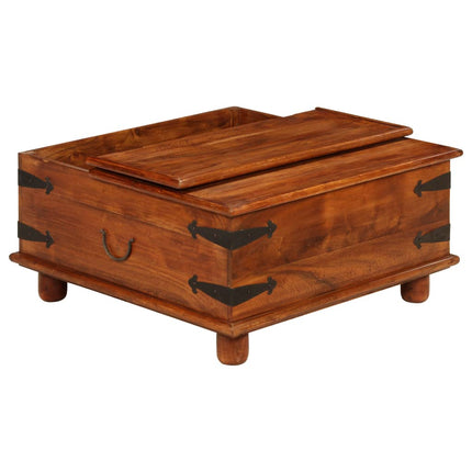Table Basse Bois D'acacia Et Finition Miel
