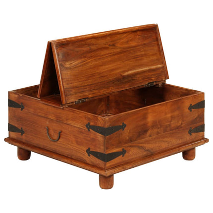 Table Basse Bois D'acacia Et Finition Miel