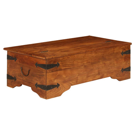 Table Basse Bois D'acacia Et Finition Miel