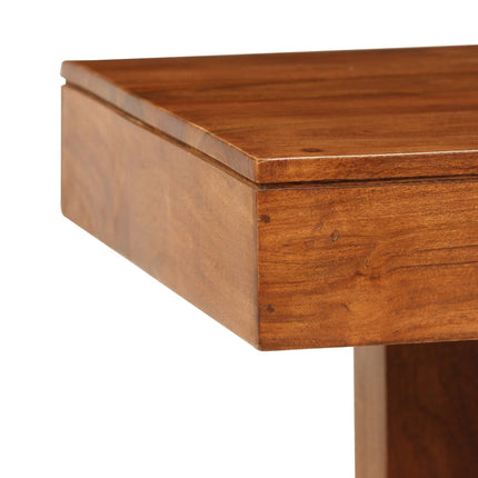 Table Basse Bois D'acacia Solide Avec Finition Miel 100X50X30Cm