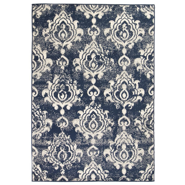 Tapis Moderne Design De Beige / Bleu