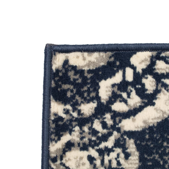 Tapis Moderne Design De Beige / Bleu