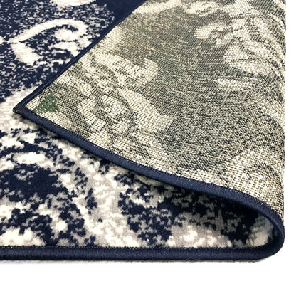 Tapis Moderne Design De Beige / Bleu