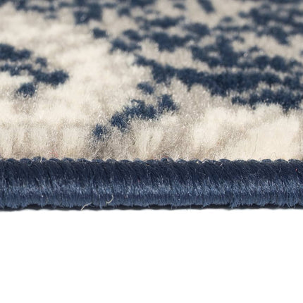 Tapis Moderne Design De Beige / Bleu