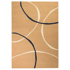 Tapis Moderne Design De Cercles Marron
