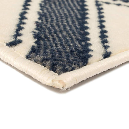 Tapis Moderne Design De Marron/Noir/Bleu