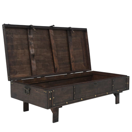 Table Basse Contreplaqué Style Vintage 120X55X35 Cm